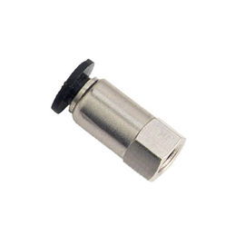 Female Straight One Touch Tube Fittings , PCF - C Mini Pneumatic Push Fittings