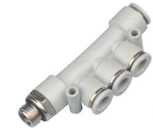 PKB - Tipo cinque montaggio di plastica d'ottone di G del tubo dell'aria del T dell'uguale del filo di G del maschio di modo